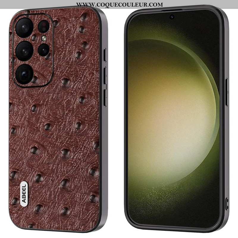 Coque Samsung Galaxy S24 Ultra 5G Texture Autruche ABEEL