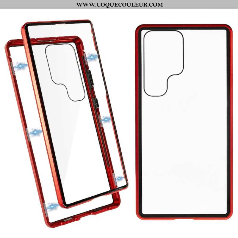 Coque Samsung Galaxy S24 Ultra 5G Verre Trempé Magnétique et Double Protection