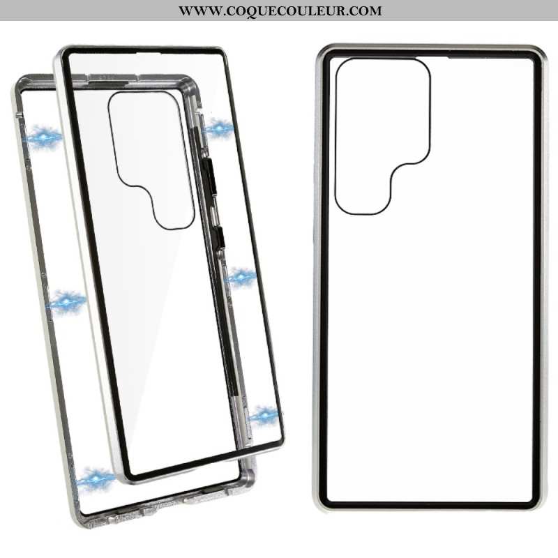 Coque Samsung Galaxy S24 Ultra 5G Verre Trempé Magnétique et Double Protection