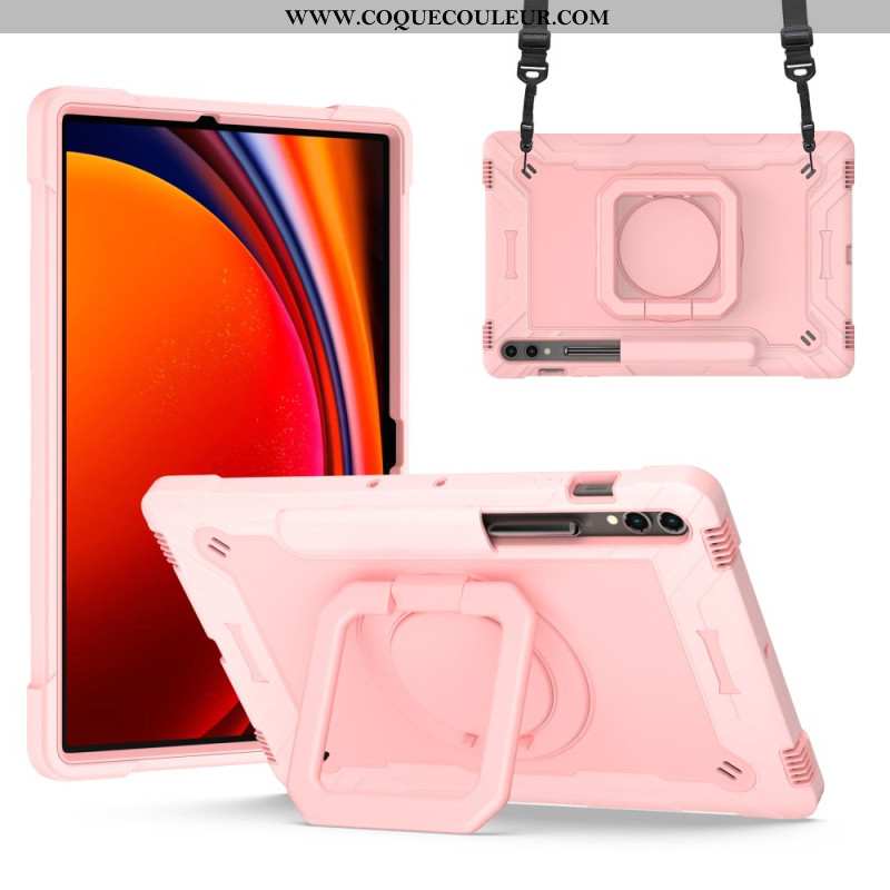 Coque Samsung Galaxy Tab S9 Plus / Tab S9 FE Plus Design avec Bandoulière