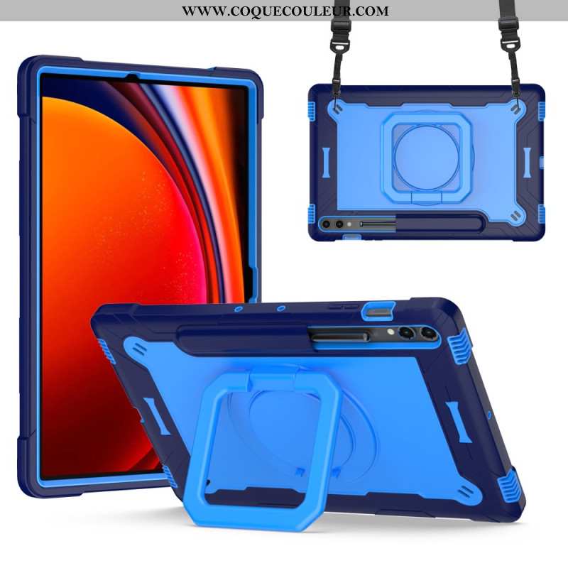 Coque Samsung Galaxy Tab S9 Plus / Tab S9 FE Plus Design avec Bandoulière