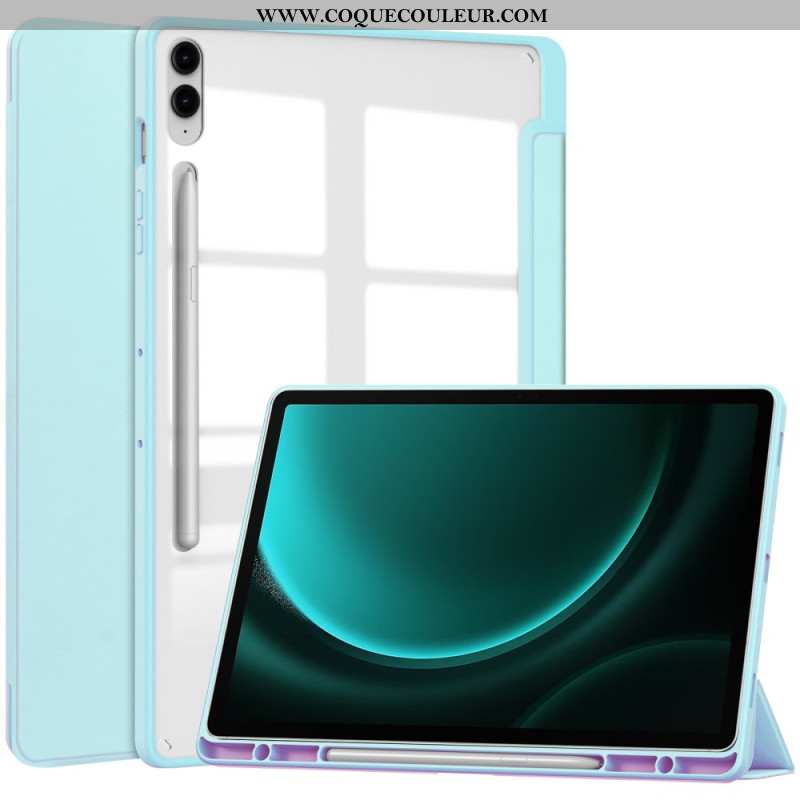 Smart Case Samsung Galaxy Tab S9 FE Plus Dos Transparent Porte-Stylet