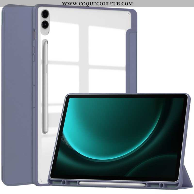 Smart Case Samsung Galaxy Tab S9 FE Plus Dos Transparent Porte-Stylet