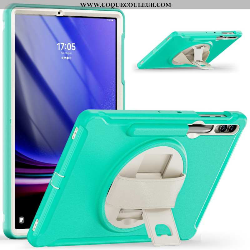 Coque Samsung Galaxy Tab S9 FE Plus/S9 Plus/ S8 Plus/S7 Plus Support pour Stylo et Béquille