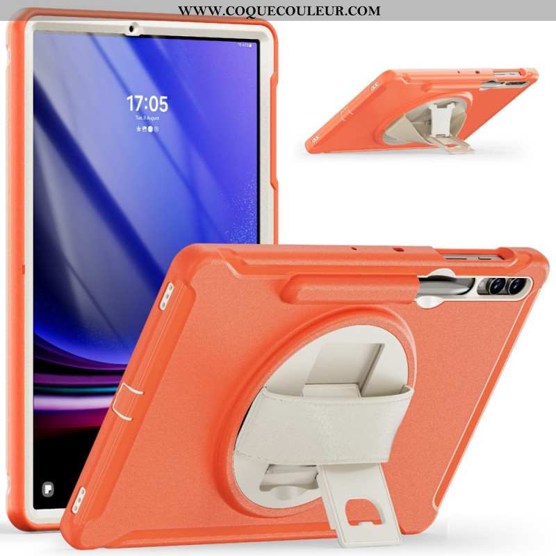 Coque Samsung Galaxy Tab S9 FE Plus/S9 Plus/ S8 Plus/S7 Plus Support pour Stylo et Béquille