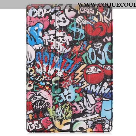 Smart CaseSamsung Galaxy Tab S9 FE Plus Porte-Stylet Graffiti