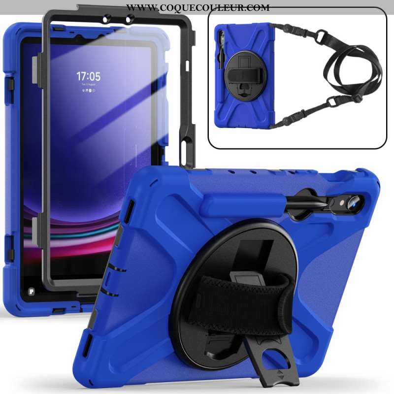 Coque Samsung Galaxy Tab S9 FE/S9/S8/S7 Bandoulière Support et Sangle