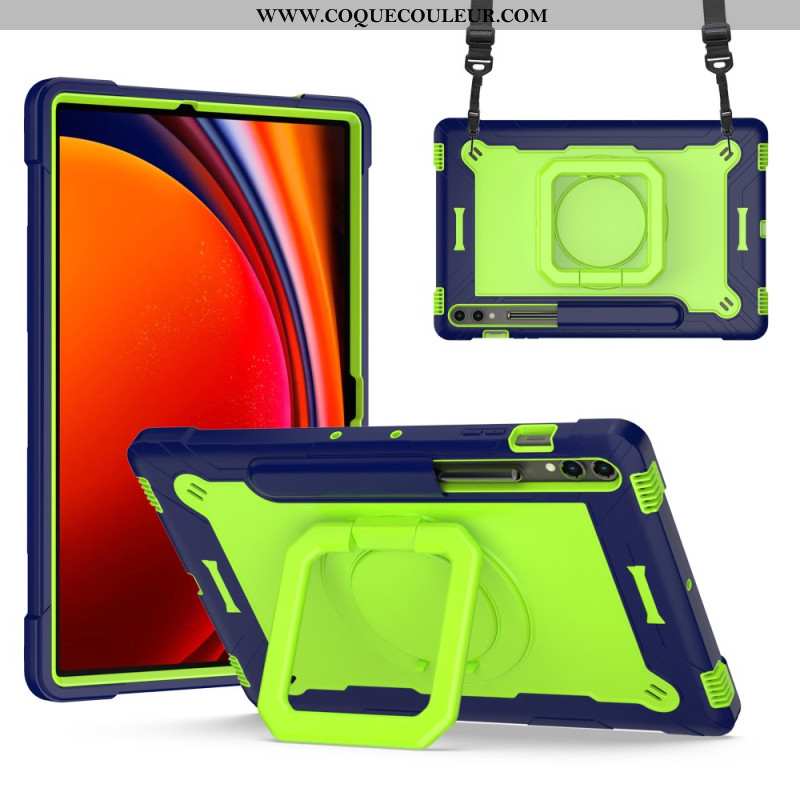 Coque Samsung Galaxy Tab S9 Plus / Tab S9 FE Plus Design avec Bandoulière