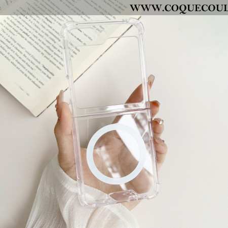 Coque Samsung Galaxy Z Flip 5 Transparente Compatible Magsafe