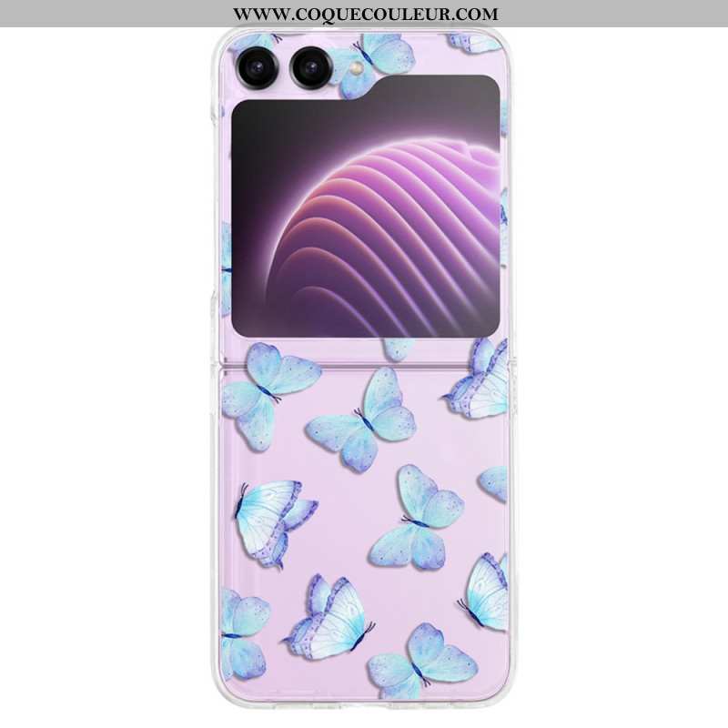 Coque Samsung Galaxy Z Flip 5 Transparente Butterflies