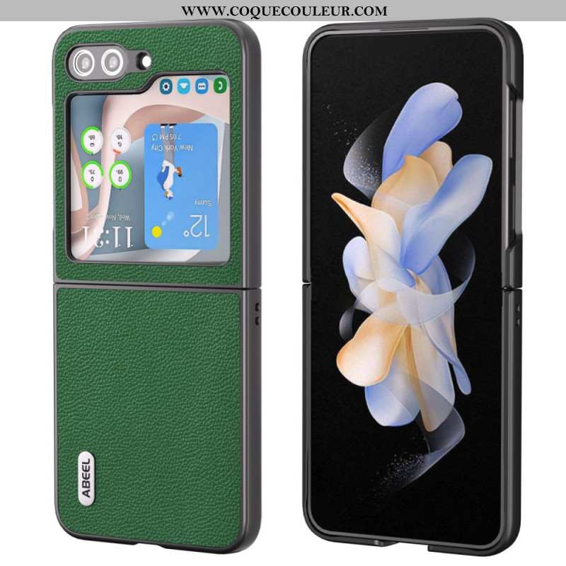 Coque Samsung Galaxy Z Flip 5 Style Cuir ABEEL