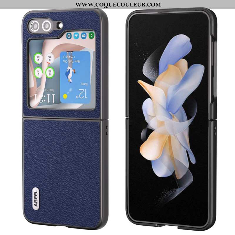 Coque Samsung Galaxy Z Flip 5 Style Cuir ABEEL