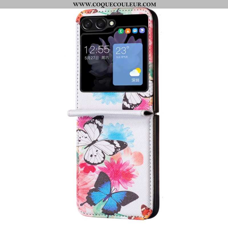 Coque Samsung Galaxy Z Flip 5 Papillons