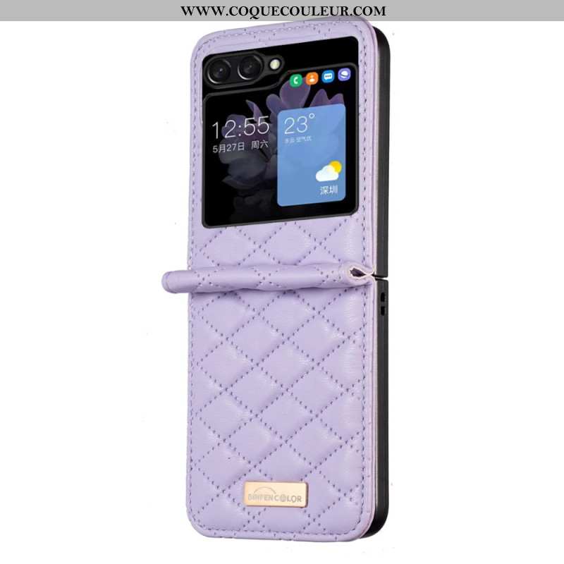 Coque Samsung Galaxy Z Flip 5 Style Matelassé Binfen Color