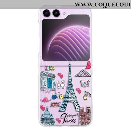 Coque Samsung Galaxy Z Flip 5 Transparente Paris