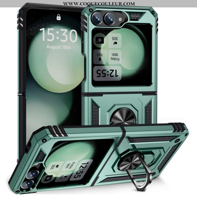 Coque Samsung Galaxy Z Flip 6 Ultra Résistante Anneau-Support