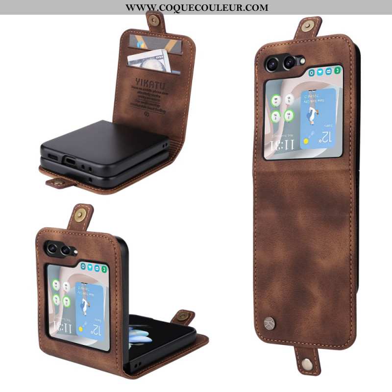 Coque Samsung Galaxy Z Flip 6 Porte-Cartes YIKATU