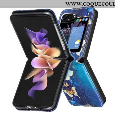 Coque Samsung Galaxy Z Flip 6 Papillons dorés