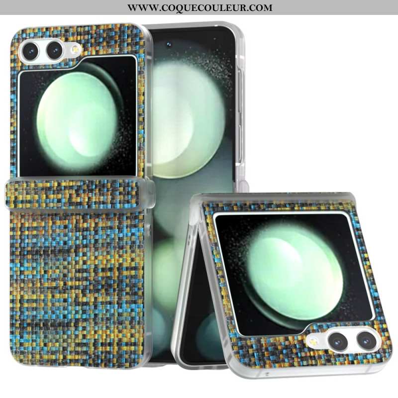 Coque Samsung Galaxy Z Flip 6 Effet Tissu