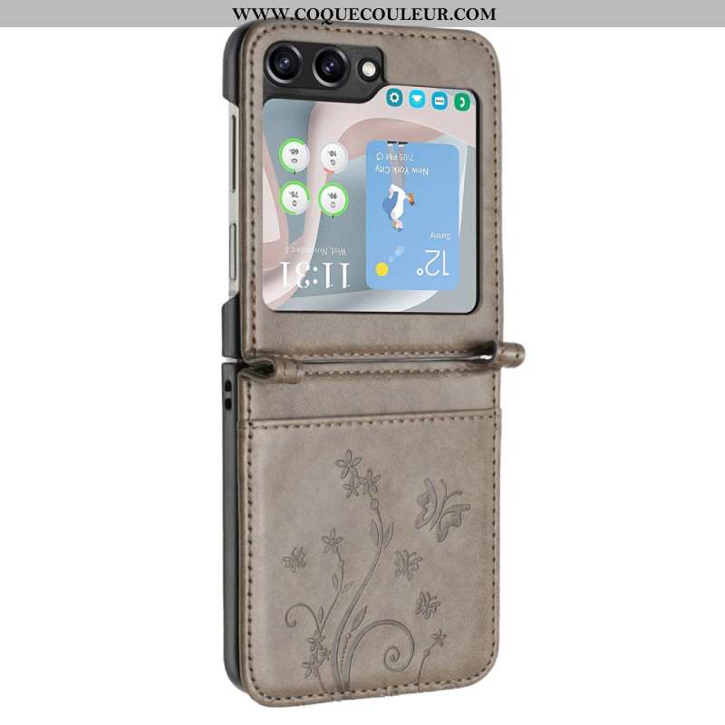 Coque Samsung Galaxy Z Flip 6 Papillons et Fleurs