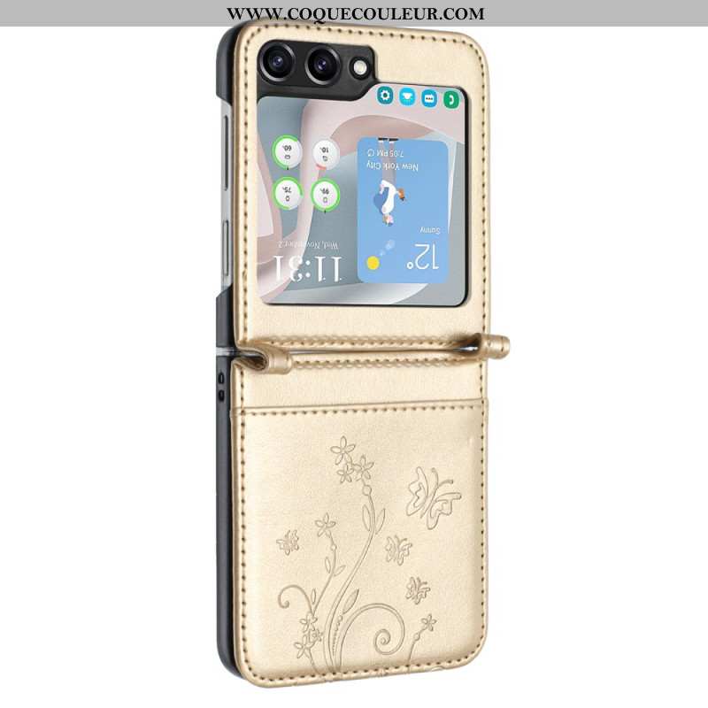 Coque Samsung Galaxy Z Flip 6 Papillons et Fleurs