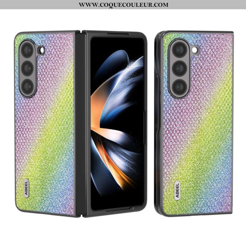 Coque Samsung Galaxy Z Fold 5 Simili Cuir ABEEL