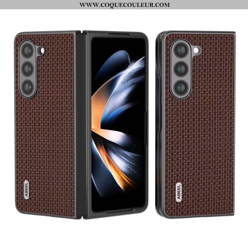 Coque Samsung Galaxy Z Fold 5 Véritable cuir ABEEL