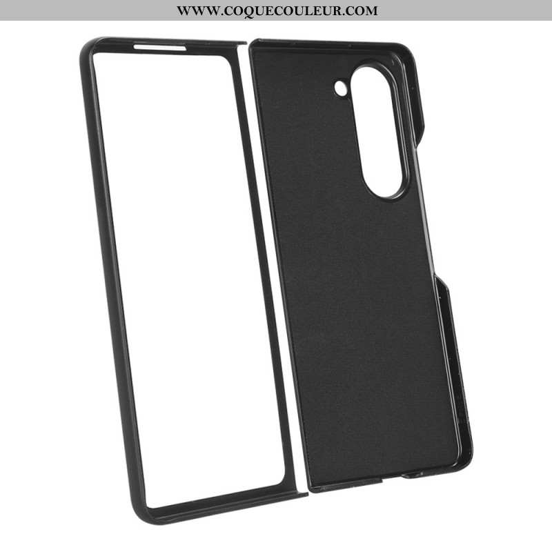 Coque Samsung Galaxy Z Fold 5 Rigide Style Cuir