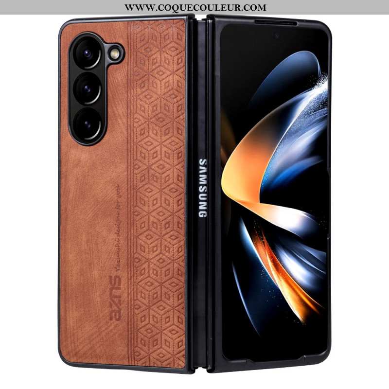 Coque Samsung Galaxy Z Fold 5 Simili Cuir AZNS