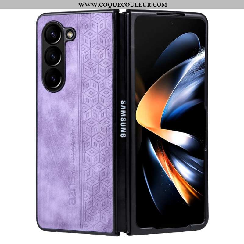 Coque Samsung Galaxy Z Fold 5 Simili Cuir AZNS