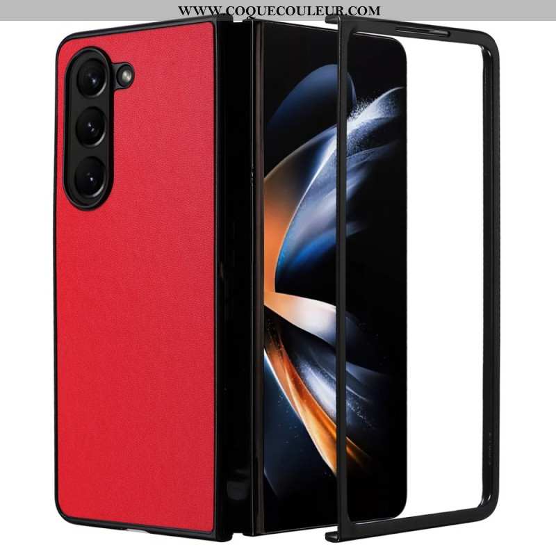 Coque Samsung Galaxy Z Fold 6 Effet Cuir