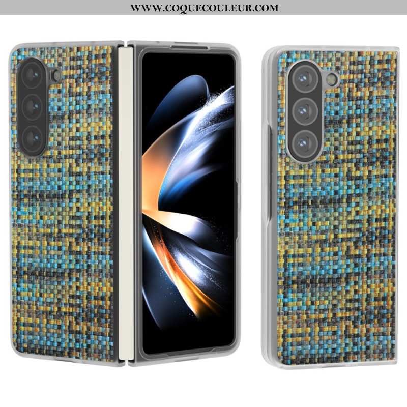 Coque Samsung Galaxy Z Fold 6 Texture Carreaux Colorés