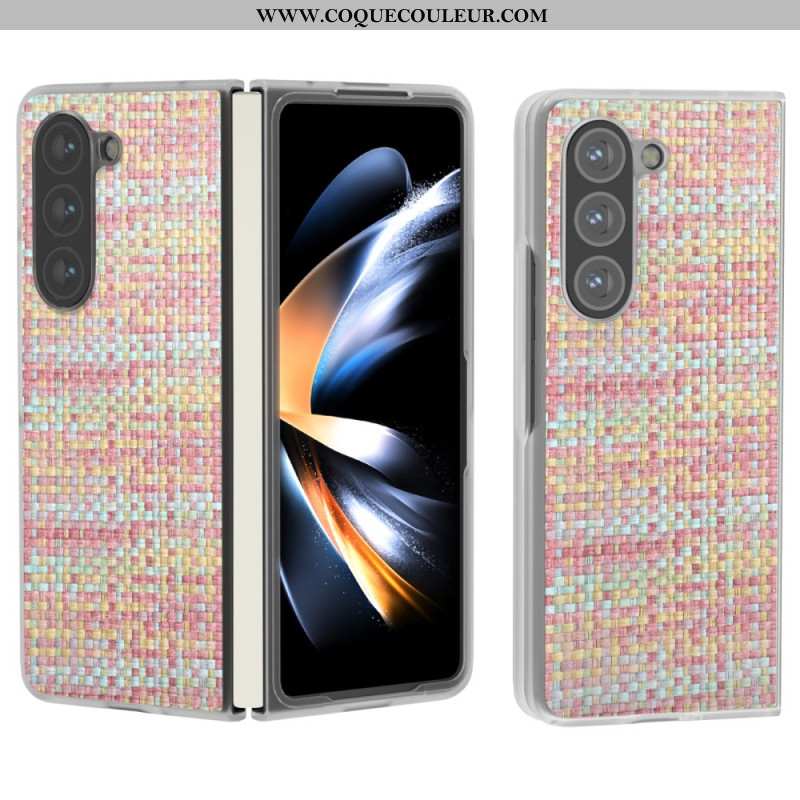 Coque Samsung Galaxy Z Fold 6 Texture Carreaux Colorés