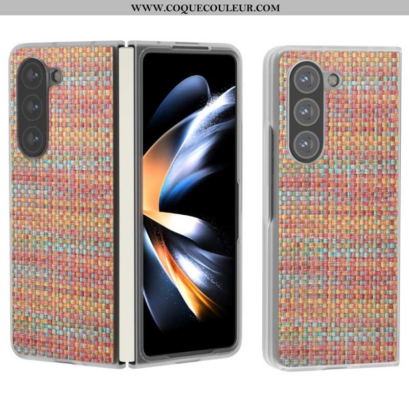 Coque Samsung Galaxy Z Fold 6 Texture Carreaux Colorés