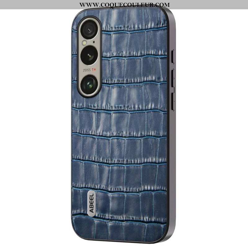 Coque Sony Xperia 1 VI Texture Crocodile ABEEL