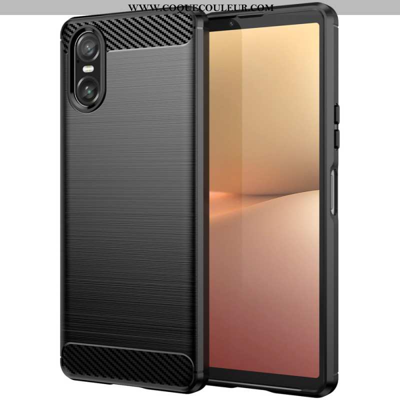 Coque Sony Xperia 10 VI Fibre Carbone Brossée