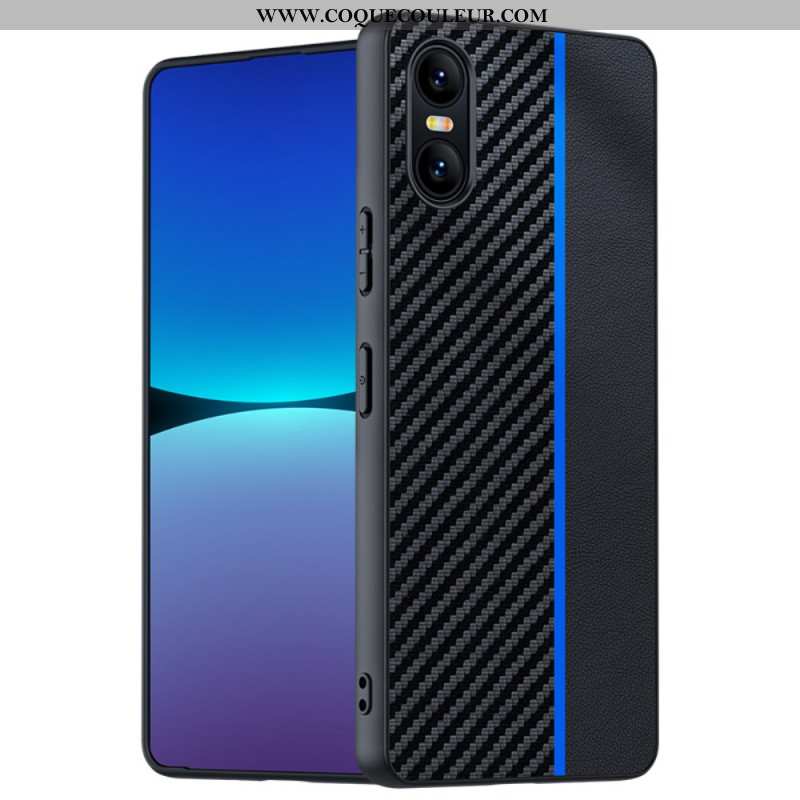 Coque Sony Xperia 10 VI Déclinaison Fibre Carbone