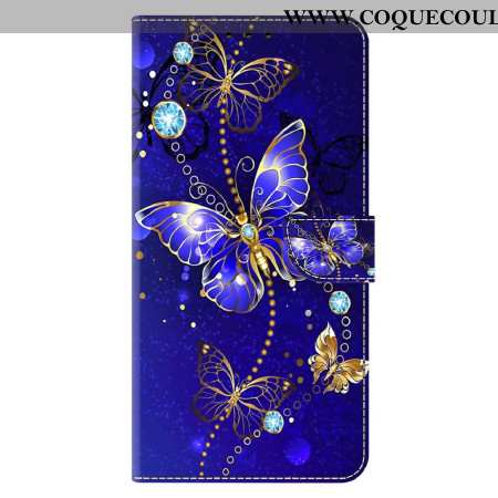 Housse Xiaomi 14 Pro Papillons Diamants