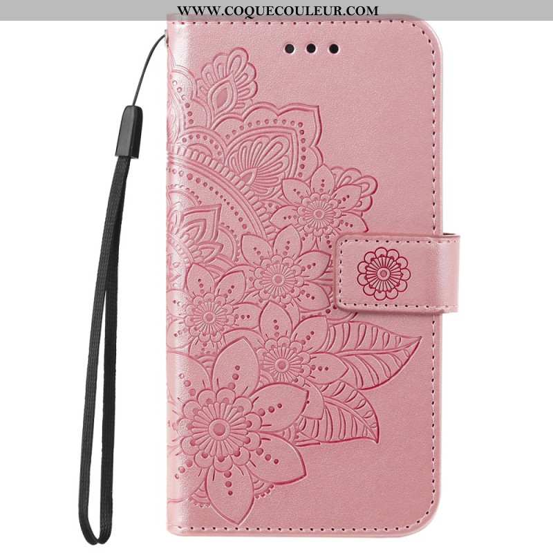 Housse Xiaomi 14 Pro Motif Floral à Lanière