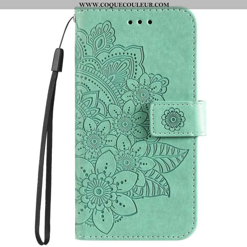 Housse Xiaomi 14 Pro Motif Floral à Lanière