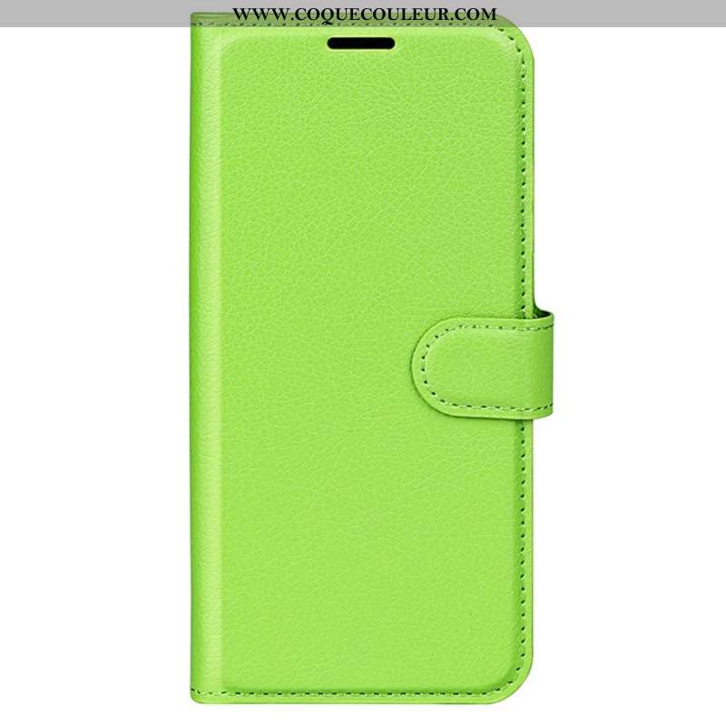 Housse Xiaomi 14 Pro Simili Cuir Litchi Classique