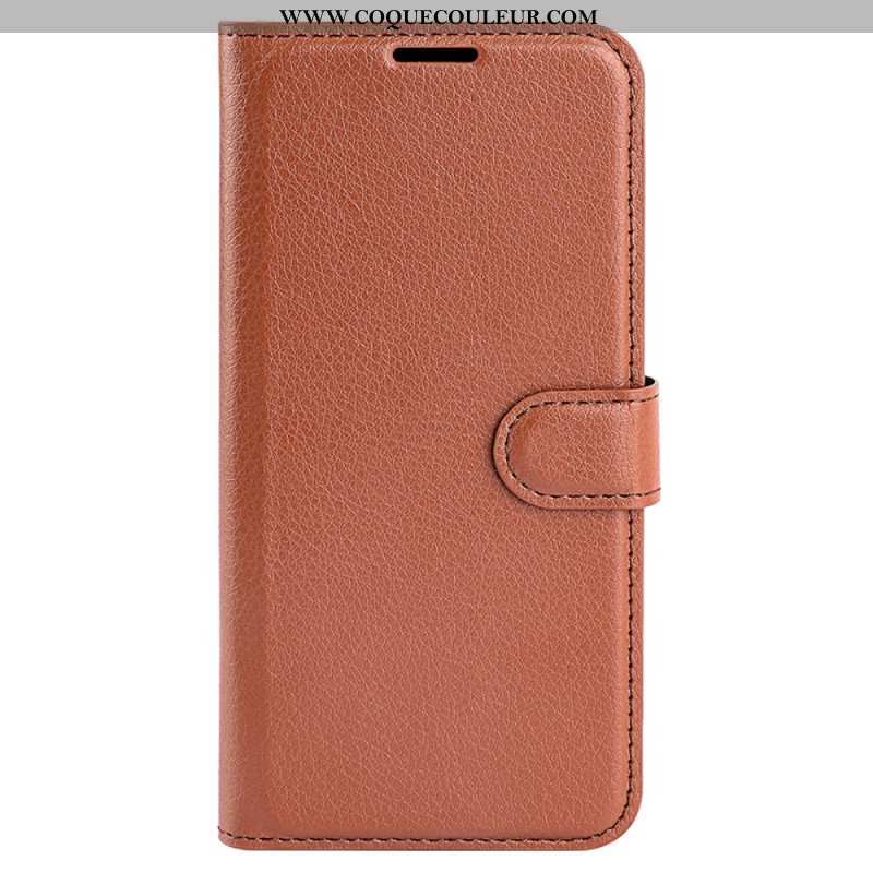 Housse Xiaomi 14 Pro Simili Cuir Litchi Classique