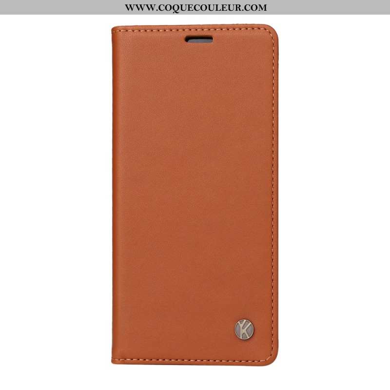 Flip Cover Xiaomi 14 Pro Style Cuir YIKATU