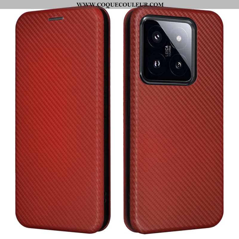 Flip Cover Xiaomi 14 Fibre Carbone