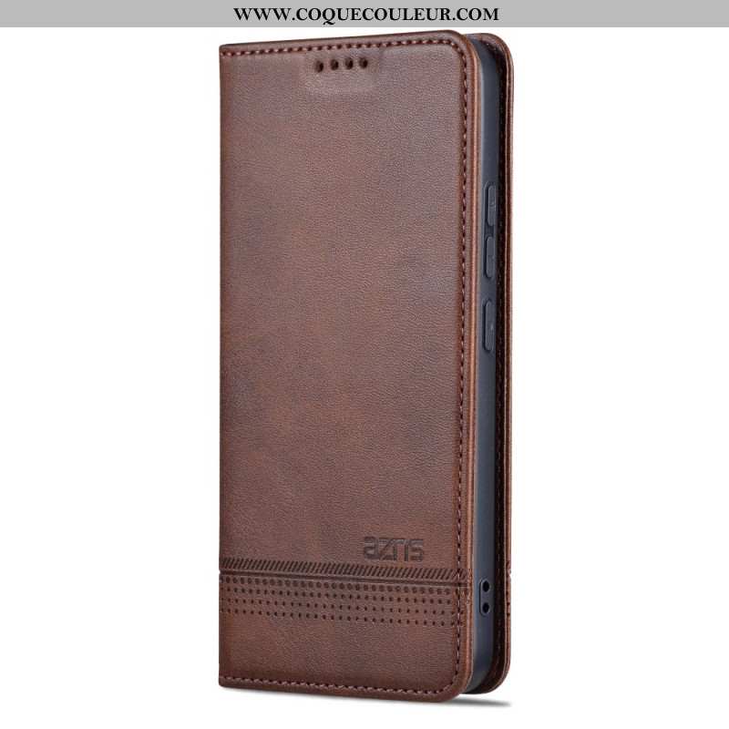 Flip Cover Xiaomi 14 Style Cuir AZNS