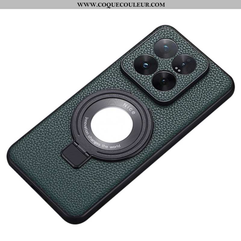 Coque Xiaomi 14 Effet Cuir Compatible MagSafe