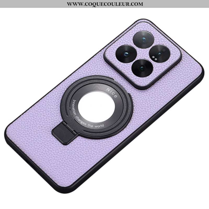 Coque Xiaomi 14 Effet Cuir Compatible MagSafe