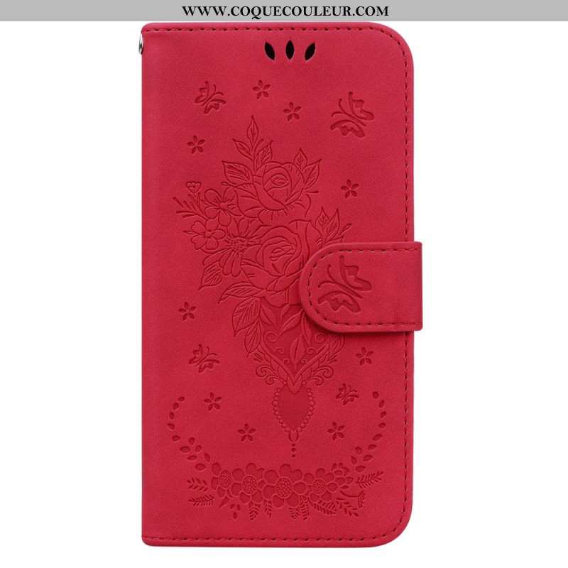 Housse Xiaomi 14 Motif Rose et Papillons