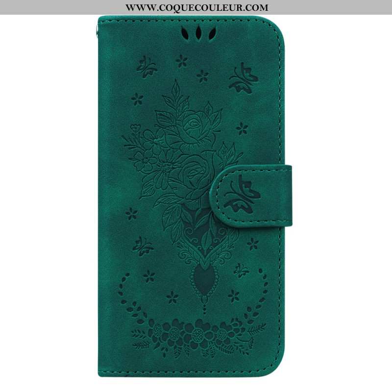 Housse Xiaomi 14 Motif Rose et Papillons