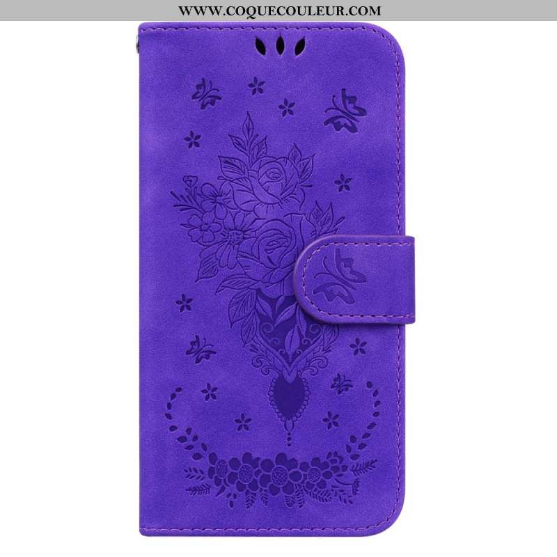 Housse Xiaomi 14 Motif Rose et Papillons